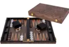 Backgammon 18'' burl walnoot