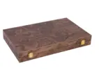 Backgammon 18'' burl walnoot