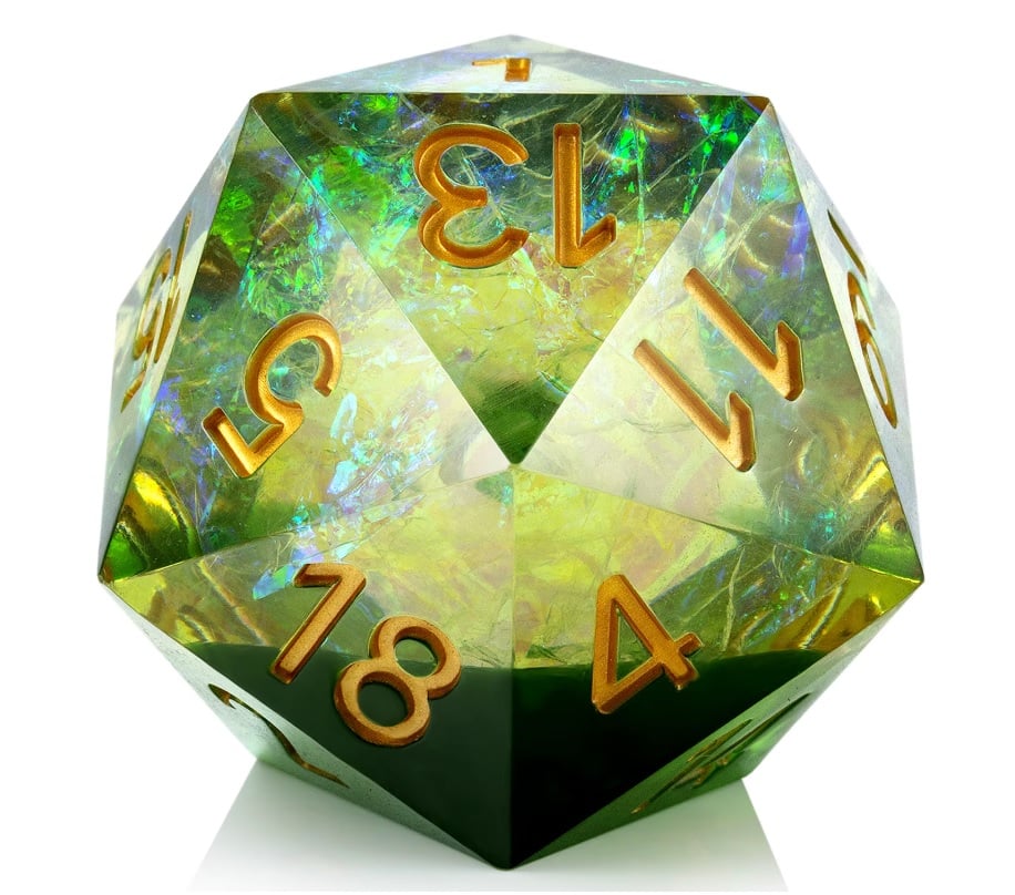 D20 Green Spectral (33mm)