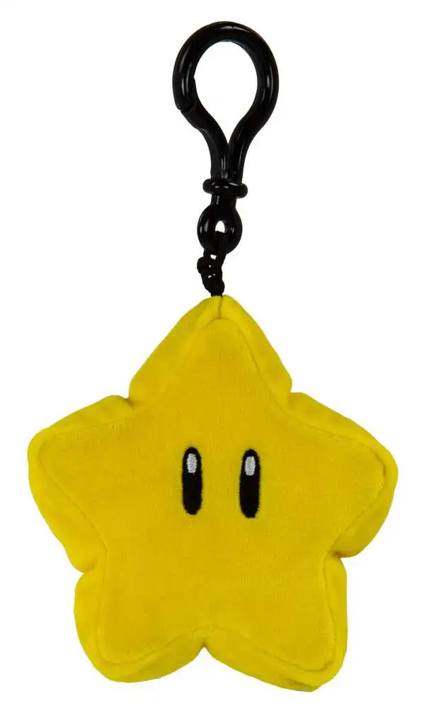 Mario Kart Mocchi-Mocchi Clip On Plush Hanger Super Star 10 cm