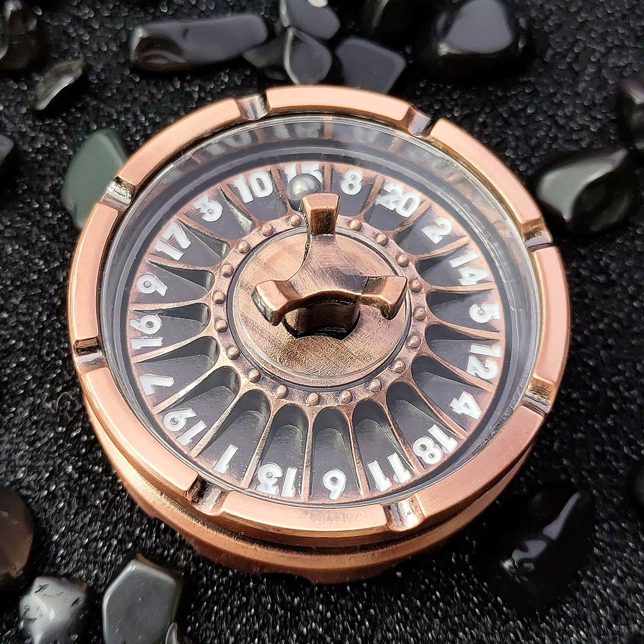Roulette Dice D20 Koppar