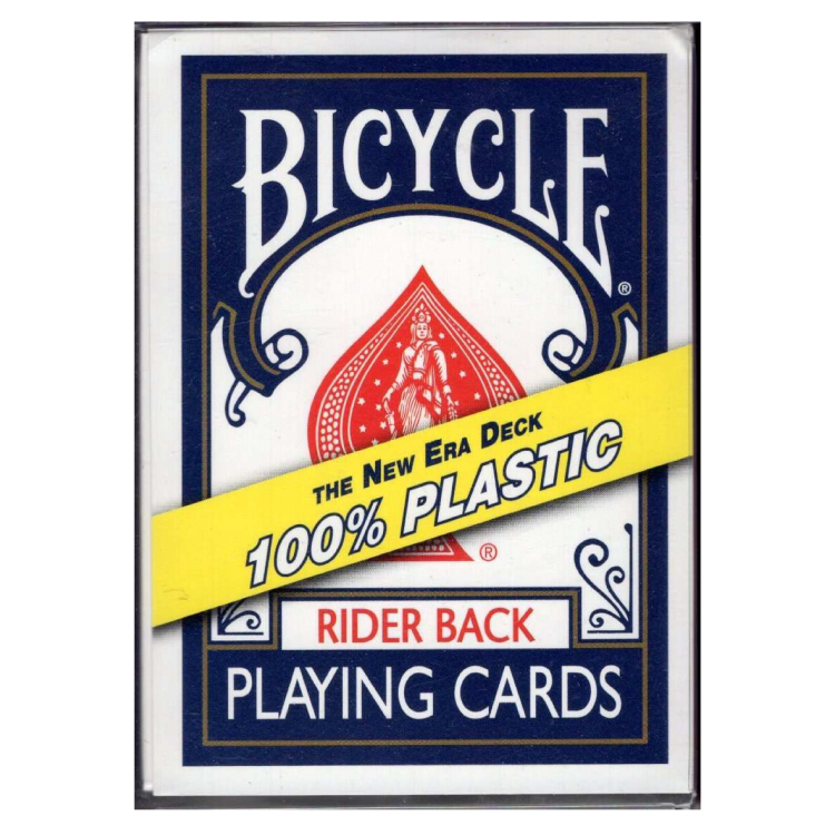 Bicycle Rider Back Plastic playing cards (Blue)