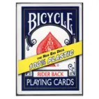 Bicycle Rider Back Plastic playing cards (Blue)
