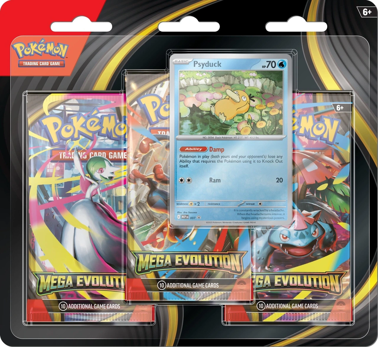 Pokémon TCG - Mega Evolution 3-Pack Blister - Psyduck