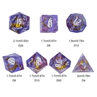 A Role Playing Dice Set - Purple Ribbon Dice