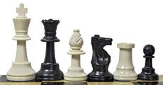 Plastic Chess Piece (king 3 3/4'' Club) Weighted