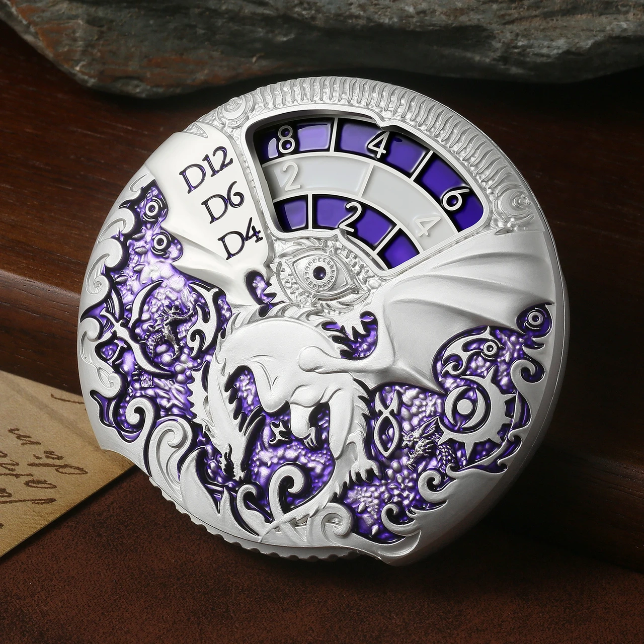Roulette 7-in-1 spin dice for dnd/role playing - Purple