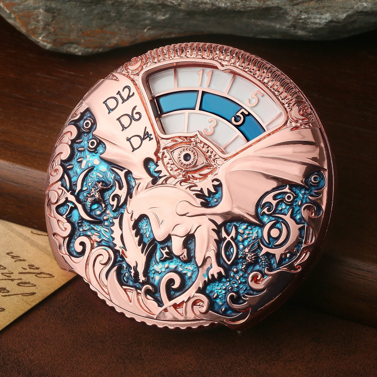 Roulette 7-in-1 spin dice for dnd/role playing - Copper
