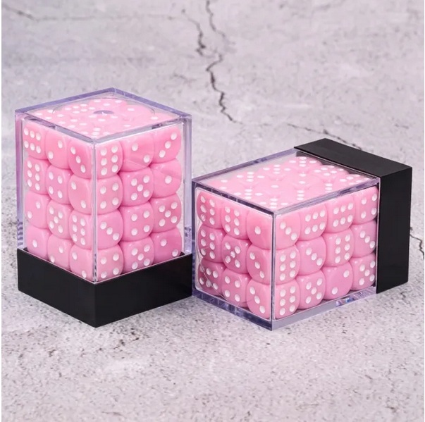 Pink Dice 12 mm D6 (36 pcs)