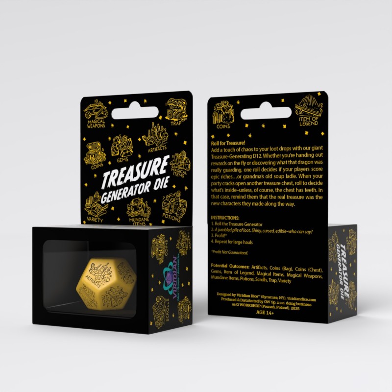 Treasure Generator Die Yellow & Black