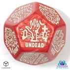 Monster Generator Die Red & Beige