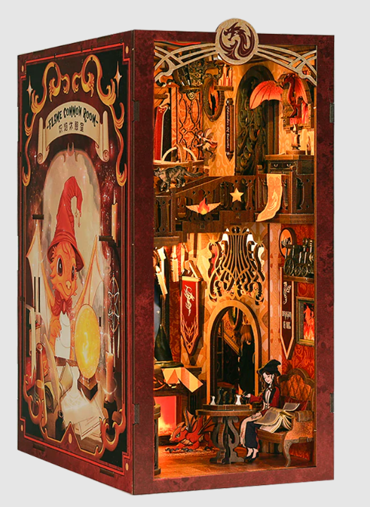 Flame Common Room - Book Nook Kit - CuteBee