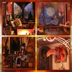 Flame Common Room - Book Nook Kit - CuteBee