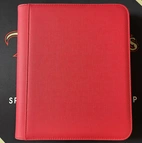 Toploader Zip Cardbinder 4-Pocket (112 cards) Red