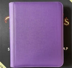 Toploader Zip Cardbinder 4-Pocket (112 cards) Purple