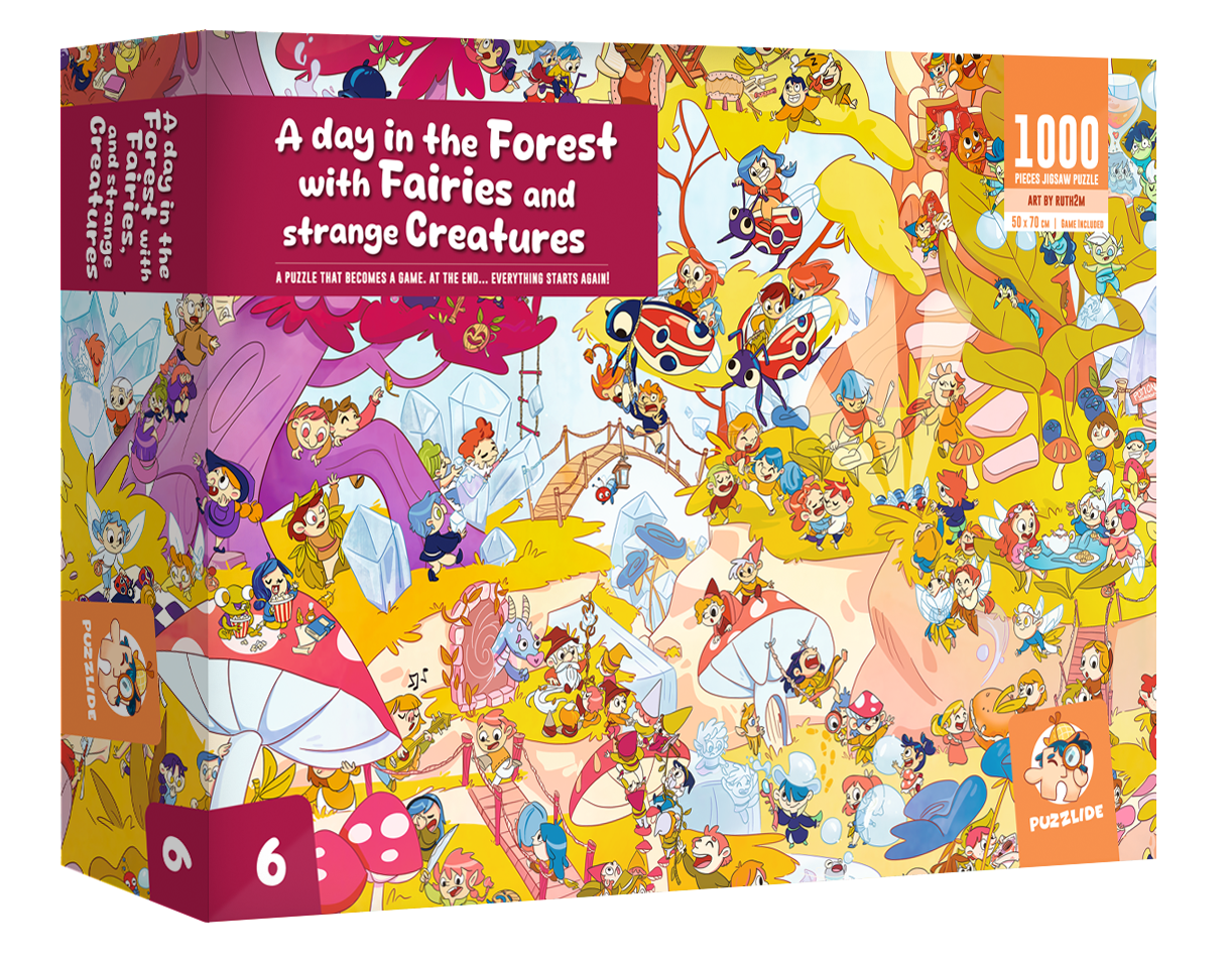 A Day in the Forest with Fairies & Strange Creatures Puzzle