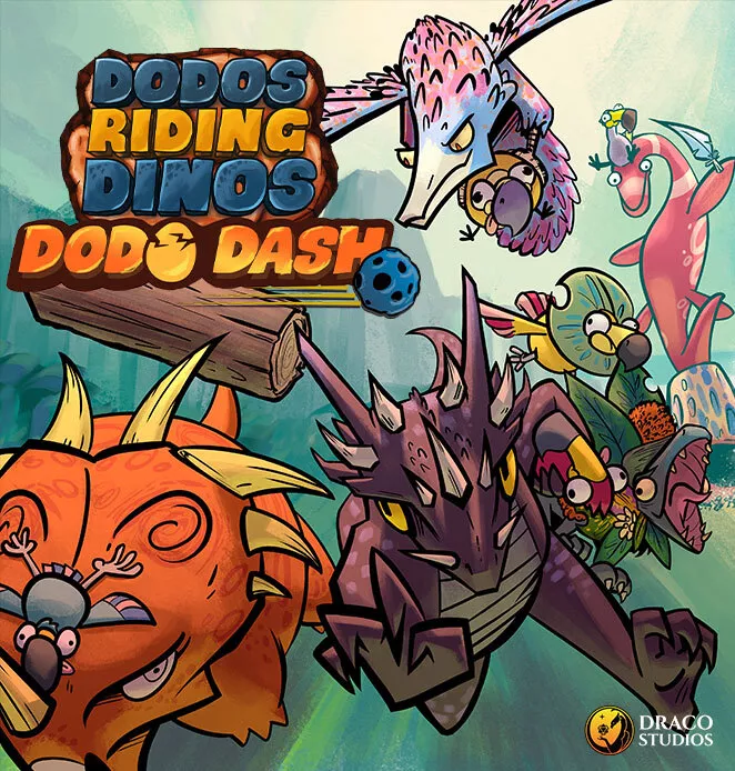 Dodos Riding Dinosaurs Dodo Dash