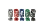 100 poker chips in tray (3754)