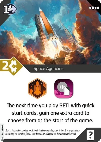 SETI Space Agencies Promo Card