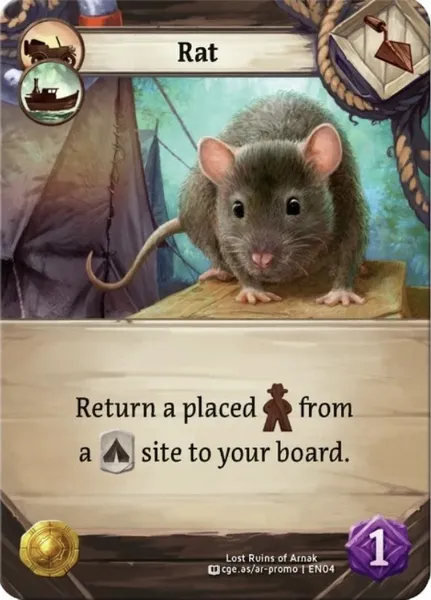 Lost Ruins of Arnak Rat Promo Card