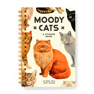 Moody Cats Sticker Book