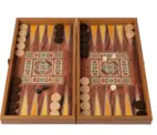 Handcrafted Traditional Mosaic Backgammon and Checker Set, medium