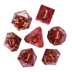 A Role Playing Dice Set - Red Eye (Liquid Core)