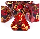A Role Playing Dice Set - Red Eye (Liquid Core)