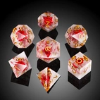 A Role Playing Dice Set - Red Flower