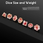 A Role Playing Dice Set - Red Flower