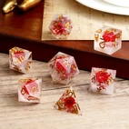A Role Playing Dice Set - Red Flower