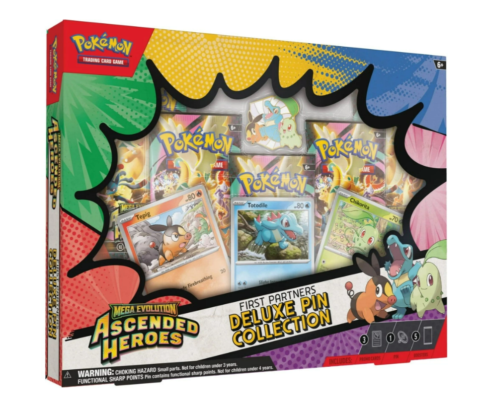 Pokémon TCG - Ascended Heroes First Partners Deluxe Pin Collection