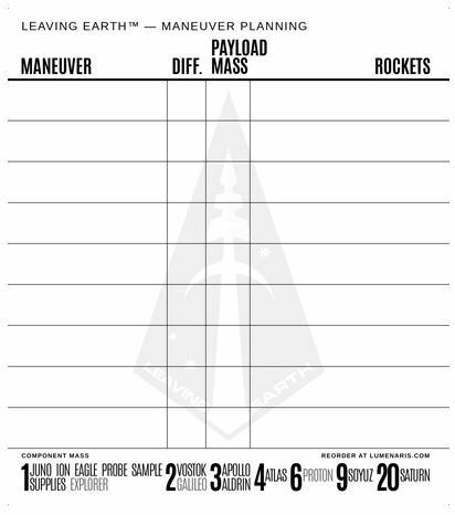 Leaving Earth: Mission Planning Tablets (5 Pack)