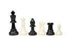 Chess set, rollable, field 55 mm, with plastic pieces and carrying bag (2502)