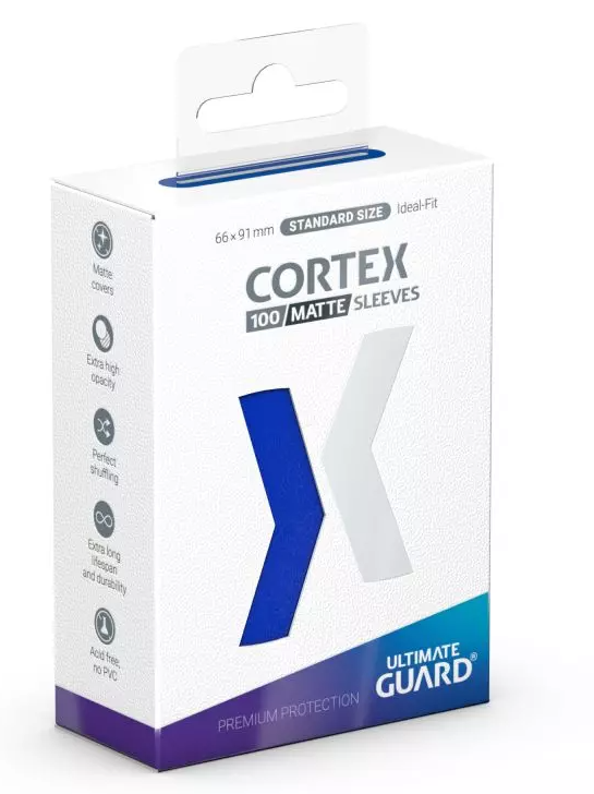 Ultimate Guard Cortex Sleeves Standard Size Matte Blue (100)