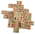 Mah Jongg, made of wood, with arabic numbers (6323)