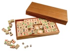 Mah Jongg, made of wood, with arabic numbers (6323)