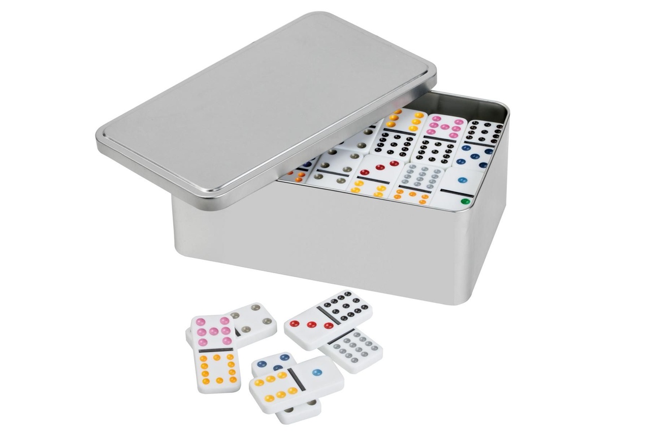 Domino, double 12, in metal box¨(3628)