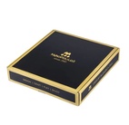 Black Natural Cork Chessboard 40cm Inlaid on wooden box with natural & ebonised chessmen Manopoulos