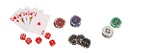 Poker set, 300 poker chips in aluminium case (3757)
