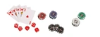 Poker set, 300 poker chips in aluminium case (3757)