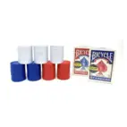 Bicycle Revolving Poker Chip Rack With Handle, 200 x Chips, 2 Decks