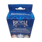 Bicycle Clay Poker Chips 50 Count 8 Gram
