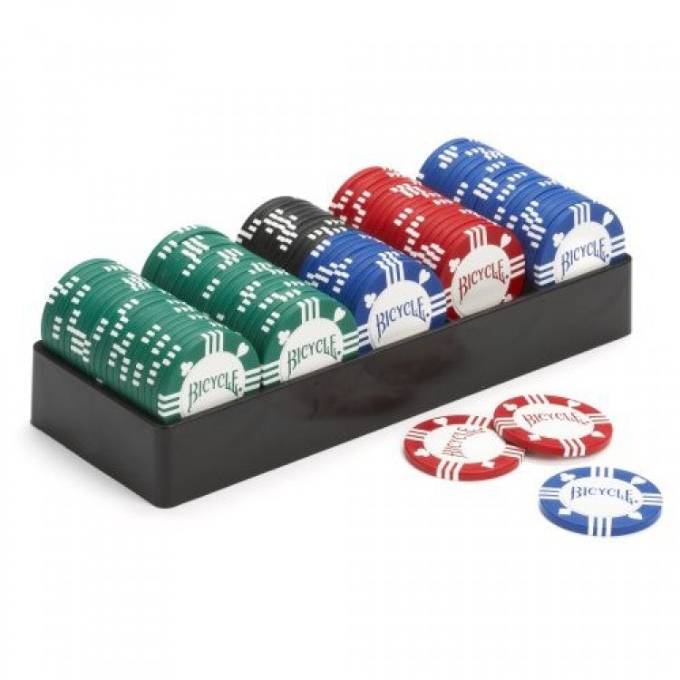 Bicycle 100 Poker Chip Set with Tray