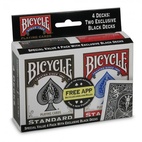 Bicycle Standard Playing Cards 4 Pack Black and red