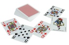 Copag Poker Size - 4 Corner Jumbo Index, 100% Plastic (Red)