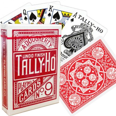 Tally-Ho Fan back cards (Red)