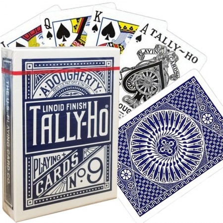 Tally-Ho Circle cards (Blue)