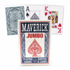 Maverick Jumbo Index playing cards (Blue/red)