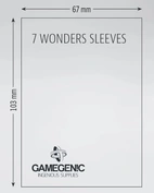 (67x103 mm) Gamegenic - Matte 7 Wonders Sleeves